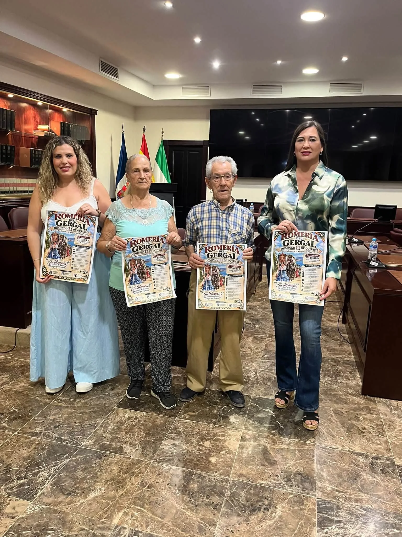 Presentation of the Romería del Gergal poster in Guillena’s council chamber