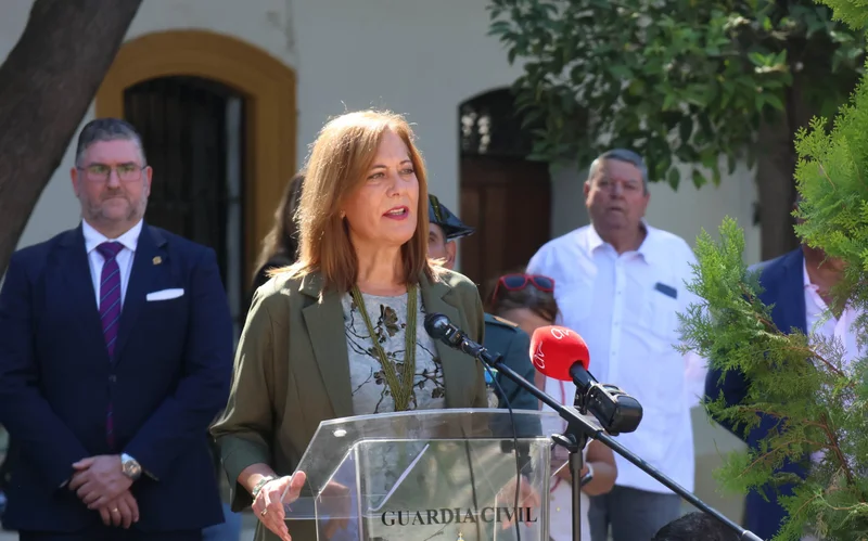 Osuna Mayor Rosario Andújar delivering her speech